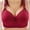 Wine, variant on Babysbule Bras for Women Clearance Woman's Solid Color Fashion Bowknot Comfortable Hollow Out Bra Underwear No Rims