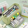 thumbnail image 3 of Estuche de lápices multifuncional de gran capacidad, estuche de lápices Simple, estuche de lápices especial, bolsa de almacenamiento, suministros escolares lindos, papelería, 3 of 4