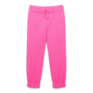 Athletic Works Little and Big Girls Fleece Jogger Sweatpants, Sizes 4-18 & Plus