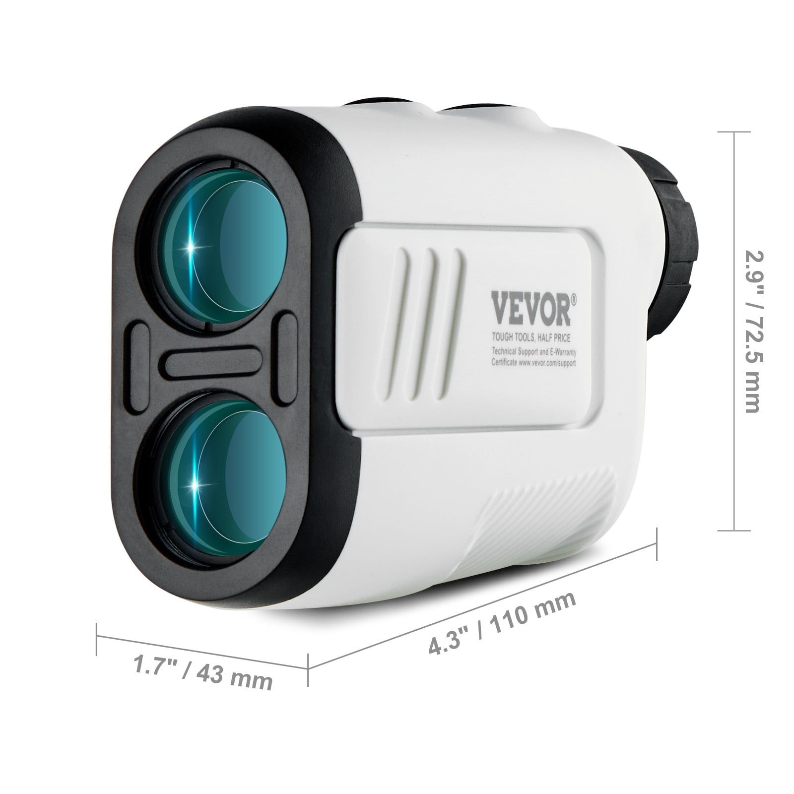 SKYSHALO 650 Yards 6X Magnification Distance Measuring Laser Golf Rangefinder Distance Measuring Slope Switch Battery
