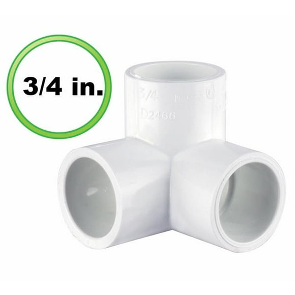 Circo 32-U 0.75 in. 3 Way L PVC Pipe Fitting - Utility Grade