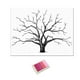 thumbnail image 1 of Libro de firmas de invitados con almohadilla de tinta y árbol de huellas dactilares para bodas y fiestas de cumpleaños. Rosado, 1 of 9