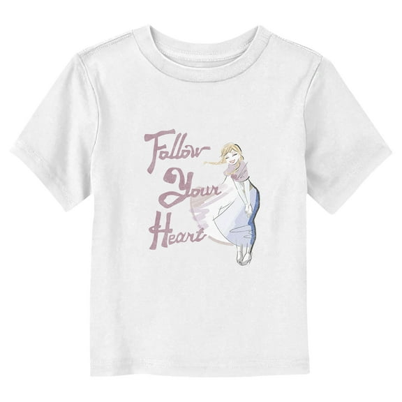 Toddler's Frozen Anna Follow Your Heart Graphic Tee White 2T