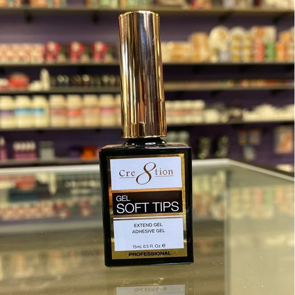 Cre8tion Gel Soft Tips Adhesive Gel 0.5 Oz