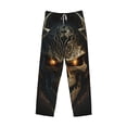 thumbnail image 2 of Vsdgher Metal Evil Skull Print Mens Pajama Pants Sleep & Lounge Pants, PJ Bottoms With elastic waistb and Pockets, 2 of 5