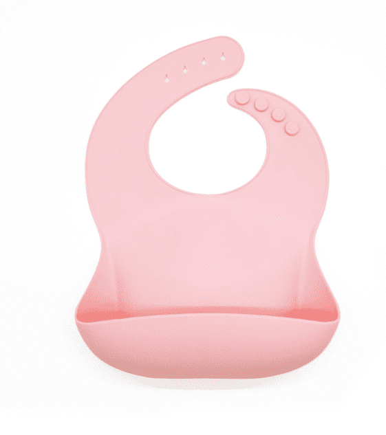 daintyBABY Silicone Bib- Pink
