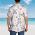 thumbnail image 6 of Cute Bears Hawaiian Shirts For Men, Summer Short-Sleeve Relaxed-Fit Button-Down Shirts Xx-Large, 6 of 9