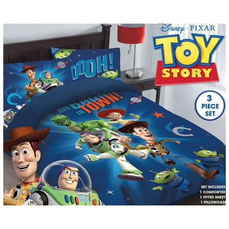 3-PC Disney Toy Story Cosmic Toy Box Twin Comforter Set With Fitted Sheet - Walmart.com
