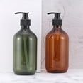 thumbnail image 6 of Set of 2 16.9oz Empty Shampoo Shower Gel Bottle,Round Bottles Dispenser with Black Pump Ideal for Lotions, Soaps, Oils, Sauces Food and Medical Grade, 6 of 7