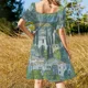 thumbnail image 5 of Vestido de manga corta de Gustav Klimt-Eglise In Cass 1913, vestidos de fiesta para mujer, vestidos de verano, vestidos de estilo coreano., 5 of 7