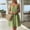 Army Green, variant on Sleeveless Sun Dresses Women Striped Summer Midi A Line Slip Dress Vacation Button Down V Neck Loose Fit Dresses