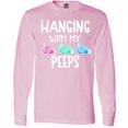 thumbnail image 3 of Inktastic Easter Hanging with My Peeps Pastel Bunnies Long Sleeve T-Shirt, 3 of 5