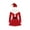 Red-A, variant on inhzoy Kids Girls Figure Skating Dance Dress Leotard Miss Santa Claus Dress-Up Red 6