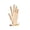 Beige, variant on LWVITH Wooden Hand-Shaped Ring Holder, Unique Jewelry Organizer Display Stand, Natural Solid Wood Craft Ring Rack for Dresser Vanity, Home Decor or Photography Prop, Birthday Gift for Women