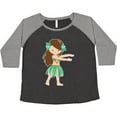 thumbnail image 3 of Inktastic Brown Haired Hula Girl Women's Plus Size T-Shirt, 3 of 5