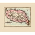 thumbnail image 2 of Lucas 30x26 White Modern Wood Framed Museum Art Print Titled - Caribbean Grenada - Lucas 1823, 2 of 4