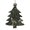 Christmas Tree Shape, variant on Mountain Howl Wolf Wooden Christmas Ornament Angel Shape,Xmas Tree Hanging Decoration 6 PCS