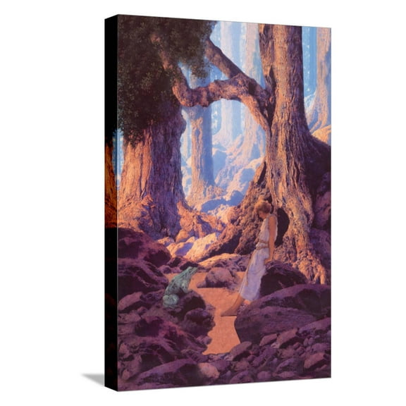 Art.com The Enchanted Prince Stretched Canvas Print Wall Art by Maxfield Parrish, 12" x 18"