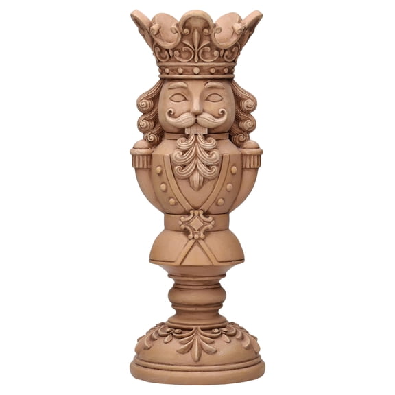 Brown Polyresin Nutcracker Christmas Pillar Candle Holder, 12", by Holiday Time