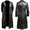 thumbnail image 1 of Men Classic Leather Coat, 1 of 5