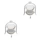 thumbnail image 2 of Vogacara Estante de refrigeración 1: 12 Escala Simulación Muebles Accesorios Juguete Soportes para pasteles Decoración para el hogar Suministros para blanco 2piezas Vogacara CBP216810, 2 of 6