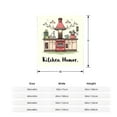 thumbnail image 5 of Durable Soft & Warm Flannel Blanket - Cozy Sofa & Travel Blanket with Charming Kitchen Humor Pattern Perfect for Bed & Chair, 5 of 7
