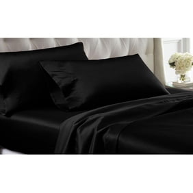 Tache Home Fashion 6 Piece Solid Floral Satin Comforter Set, Califor Tache Home Fashion 6 Piece Solid Floral Satin Comforter Set, Califor