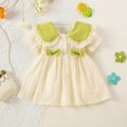thumbnail image 2 of Bearichfupo Toddler Girls Short Sleeve Bowknot Ruffles Princess Dress Dance Party Dresses Clothes, Sizes 2-3 Years, 2 of 4