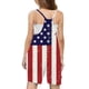 thumbnail image 5 of Odeerbi 5-14 Años Niñas Verano Mono Día de La Independencia Impresión Camisola Romper Casual Sin Mangas Correa Combinados Pantalones Cortos Con Bolsillos, 5 of 5