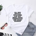 thumbnail image 4 of Eddie Munson Stranger Things T-Shirt Vintage Letter Print All Men Should Apologise T Shirt O Neck Women Summer Tees, 4 of 4