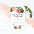 thumbnail image 2 of Koyal Wholesale Tropical Florals Wedding Advice & Well Wishes Guest Book Cards for Bride and Groom, Bride To Be 56 Pack, 2 of 5