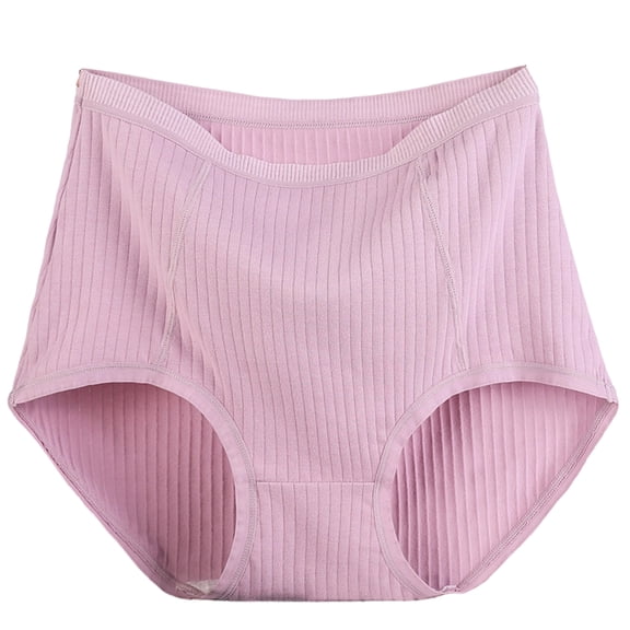 Lumtrix Underwear For Women Cotton High Waisted Briefs Full Coverage Lightweight Underwear Soft Strech Breathable Purple 6XL