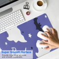thumbnail image 4 of Long Mouse Pads for Desk,Halloween Ghost Bat Pattern Desk Mats on Top Of Desks, Desk Mouse Pad Extra Large with 3mm Non-Slip Base and Stitched Edge for Gaming,Office,Work,Home 35.4x15.7in, 4 of 5