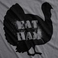 thumbnail image 2 of Mens Eat Ham Funny Hilarious Novelty Thanksgiving Holiday T shirt Graphic Tees, 2 of 9