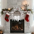 thumbnail image 6 of dajkiuy Christmas Wreath, 13 Inch Artificial Berry Wreath Winter Wreath with Bowknot Christmas Decoration for Front Door Home Indoor Outdoor Farmhouse Wall Window Xmas Holiday, 6 of 6