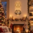 thumbnail image 6 of Christmas Tree Village Wall Hanging with Warm Lights, Illuminated Christmas Tree & Village Wall Hanging, Cascading Warm Lights, Indoor Holiday Decor, 6 of 6