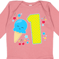 thumbnail image 4 of Inktastic Ice Cream First Birthday in Blue Boys or Girls Long Sleeve Baby Bodysuit, 4 of 5