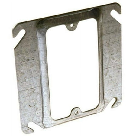 RACO 8772 Electrical Box Cover 4 in L 4 in W Square Galvanized Steel 50 Per Box