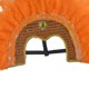 thumbnail image 5 of Sombrero de Plumas Fernando Tocado de jefe indio Naranja, 5 of 8