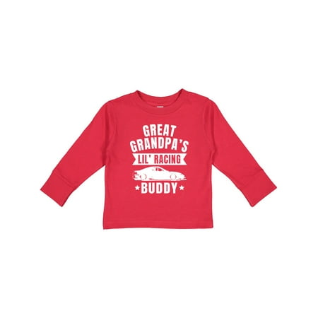 

Inktastic Great Grandpas Lil Racing Buddy Gift Toddler Boy or Toddler Girl Long Sleeve T-Shirt
