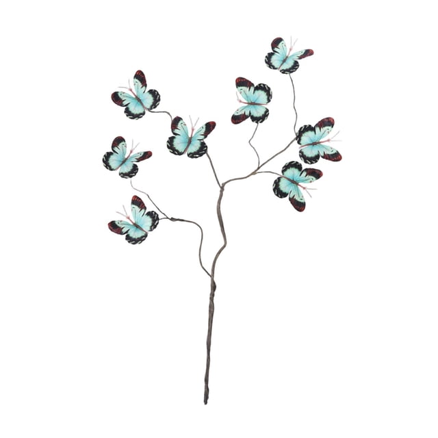 Arreglo floral con ramas de mariposas artificiales para cumpleaños. Ideal para hacer ramos de flores. Estilo I