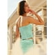 thumbnail image 5 of Conjunto de dos piezas Panadila para mujer, a rayas, verde veraniego (M), 5 of 6