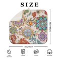 thumbnail image 4 of Washable and reusable dish drying mat 16x18 Inch with boho floral prints, made from soft microfiber to protect surfaces and speed up dish drying, 4 of 7