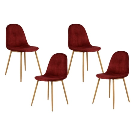 Best Master Furniture Morgan Velvet Side Chairs-Set of 4, (Best Used Furniture Chicago)