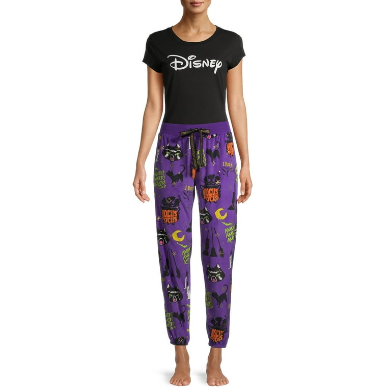 Disney Women's and Women's Plus Hocus Pocus Plush Pajama Joggers 