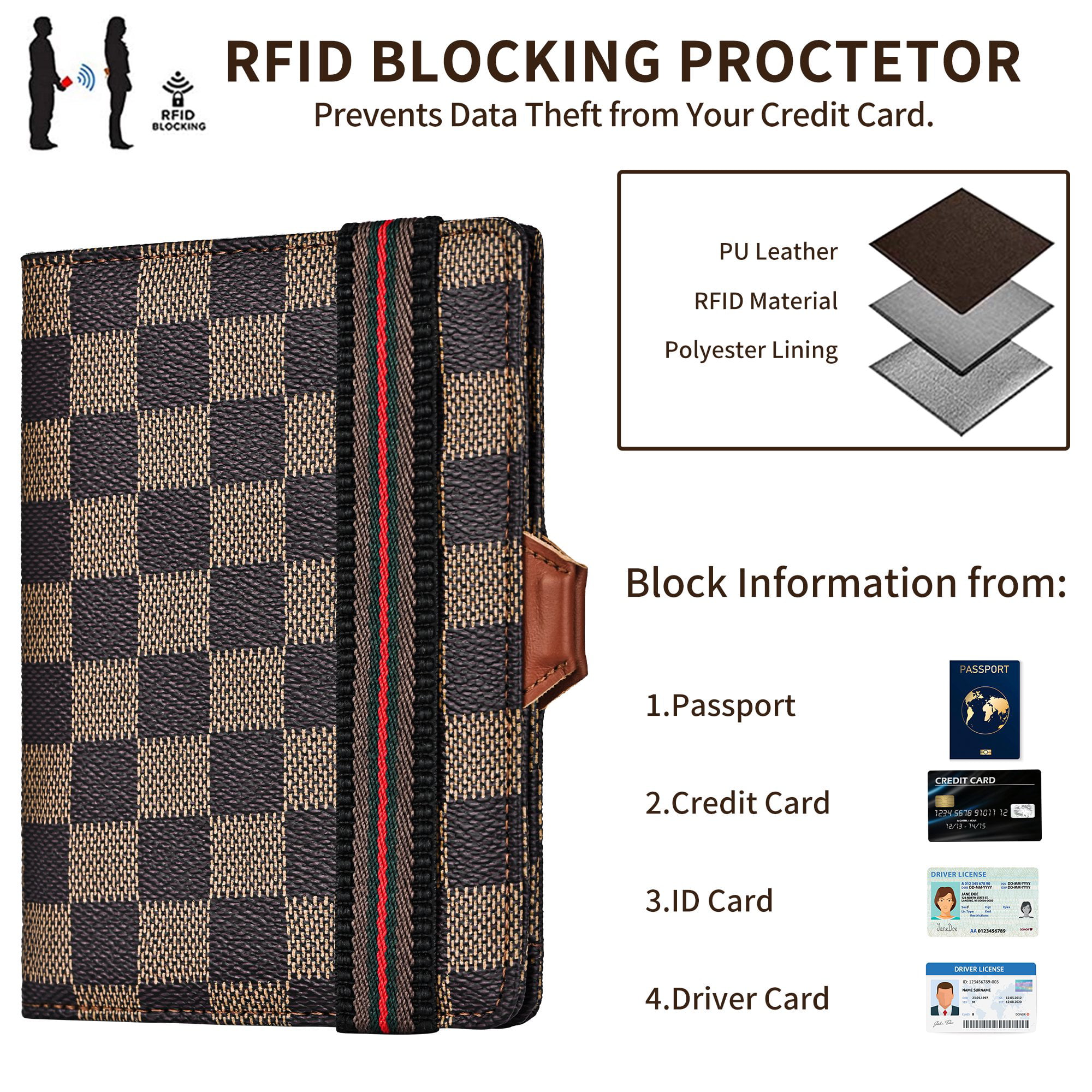 NAXUE Passport and Card Holder for Man and Women | PU Leather Passport  Cover | Multifunction Travel Document Holder | Passport Wallet RFID  Blocking