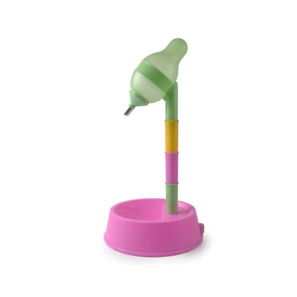 Greeniant Alimentador automático para mascotas, dispensador de alimentos ajustable en altura, botella de agua, cuenco, de alimentación, suministro Suministros para perros Rosa roja Greeniant PT004487-06