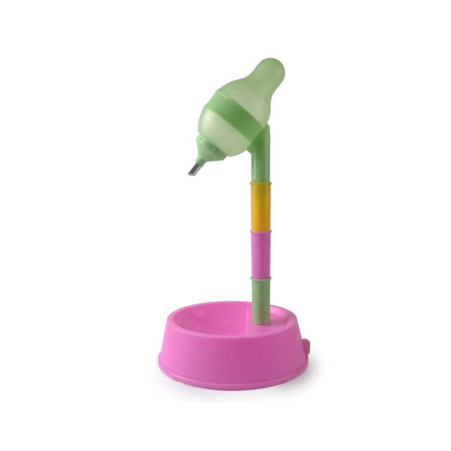 Greeniant Alimentador automático para mascotas, dispensador de alimentos ajustable en altura, botella de agua, cuenco, de alimentación, suministro Suministros para perros Rosa roja Greeniant PT004487-06