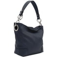 thumbnail image 1 of Bolso de hombro Hobo ALYSSA azul marino con herrajes Big Snap Hook, 1 of 7