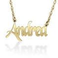 thumbnail image 2 of Ladies Sterling Silver Yellow Gold Plated Personalized Name Necklace, 2 of 2